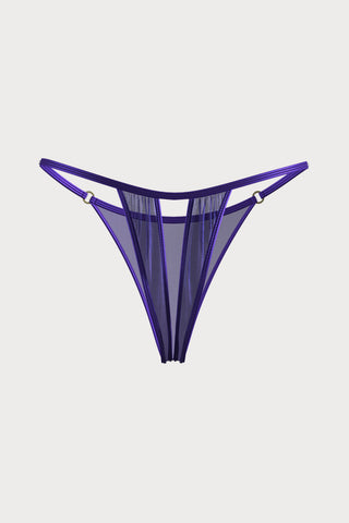 Scandale Show Me More Open Mini Thong Purple