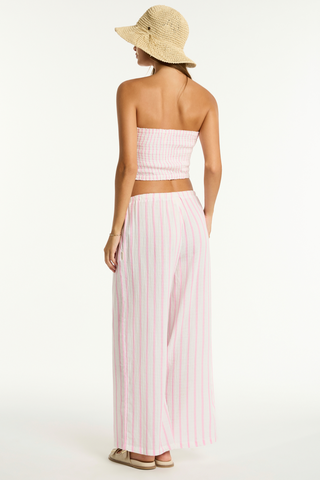 Sea Level Amalfi Pink Cotton Beach Bandeau Top