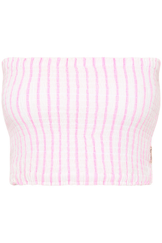 Sea Level Amalfi Pink Cotton Beach Bandeau Top