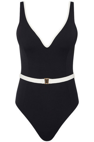 Sea Level Babylon Black Plunge Swimsuit - Luxury One Piece