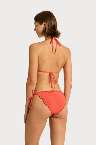 Messina Triangle Bikini Top in Flame