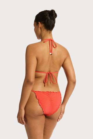 Messina Triangle Bikini Top in Flame