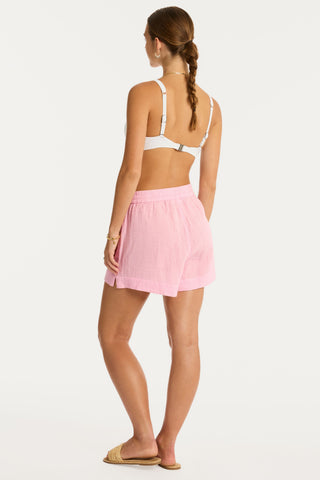 Sunset Cotton Pink Beach Shorts