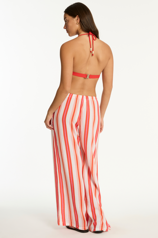 Sea Level West Coast Cotton Beach Pants Coral