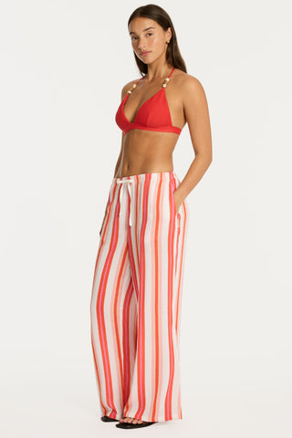 West Coast Coral Cotton Beach Pants