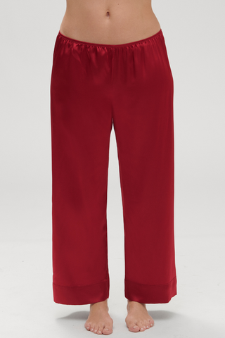 Simone Pérèle Dream Silk Pants Tanga Red