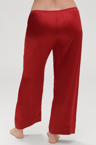 Simone Pérèle Dream Silk Pants Tanga Red
