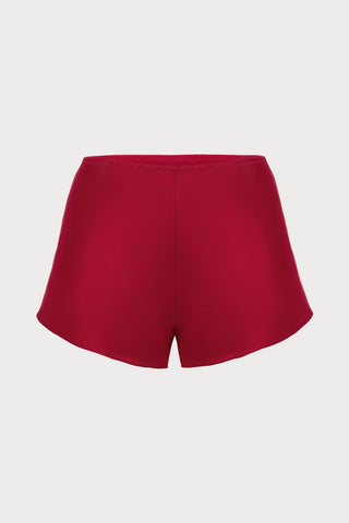 Dream Red Silk Shorts, Size 2 (UK 10-12)