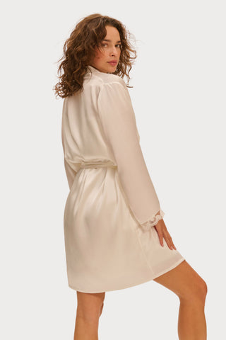 Simone Pérèle Love Me Natural Silk & Embroidery Kimono