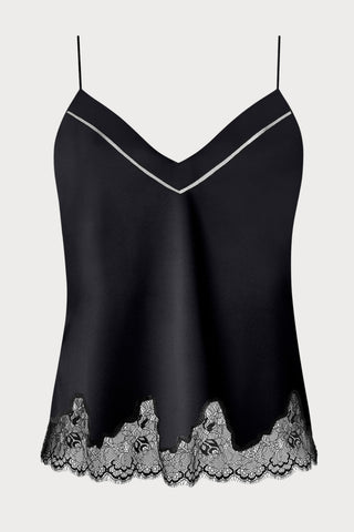 Nocturne Silk Camisole Black, Size 3 (UK 12-14)