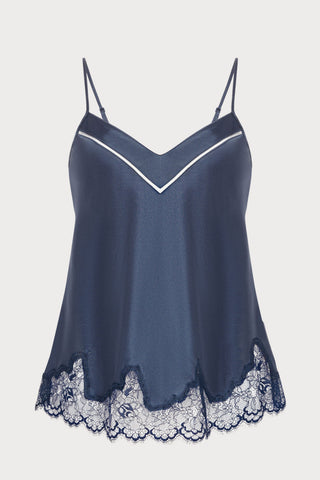 Nocturne Silk Camisole Cinder Blue