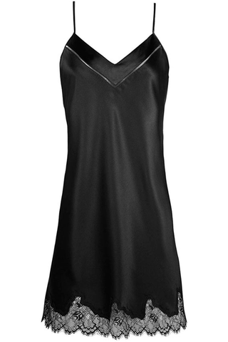 Simone Pérèle Nocturne Silk Nightdress Black