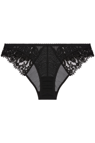 Simone Pérèle Précieuse Black Embroidery Brief - French Knickers