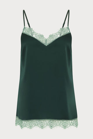 Satin Secrets Kolsai Green Camisole