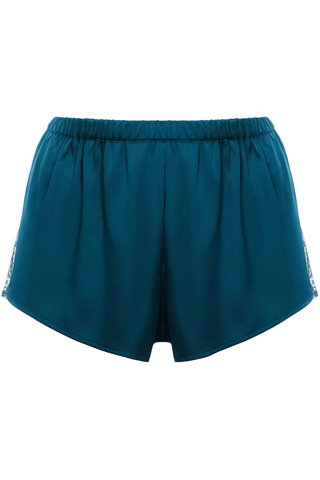 Simone Pérèle Satin Secrets Pyjama Short Cyan Blue