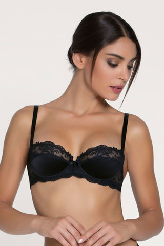 Lise Charmel Black Half Cup Bra Splendeur Soie