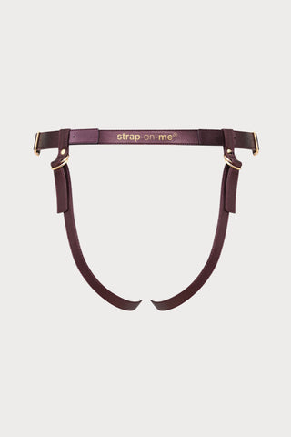Generous Aubergine Leatherette Harness