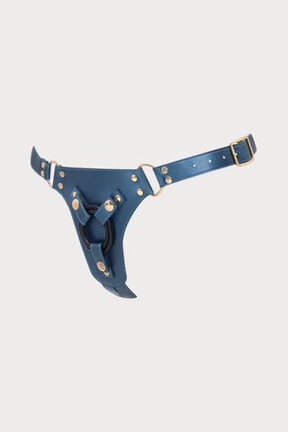 Generous Blue Leatherette Harness