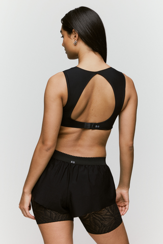 Tomorrowland x Sarda Greta Black Biker Shorts