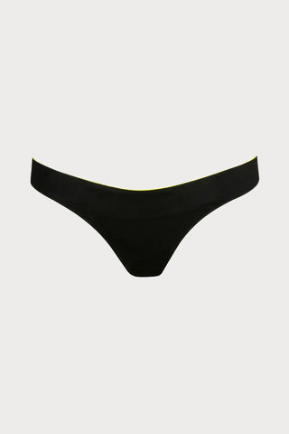 Sarda Tomorrowland x Sarda Greta Brazilian Bikini Bottom in Black - Naughty Knickers