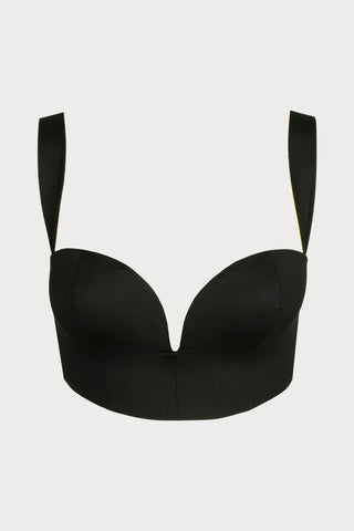 Sarda Tomorrowland x Sarda Greta Plunge Bikini Top - Naughty Knickers