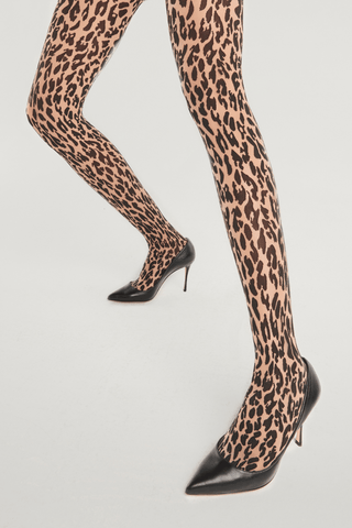 Wolford Leo Animal Print Tights 20 Denier