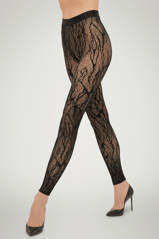 Wolford Snake Lace Tights Leggings