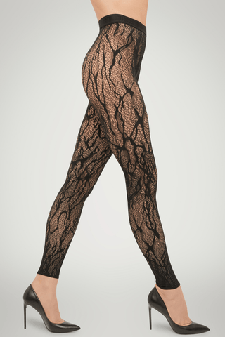 Wolford Snake Lace Tights Leggings