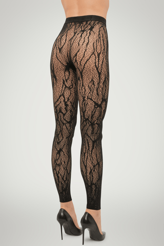 Wolford Snake Lace Tights Leggings