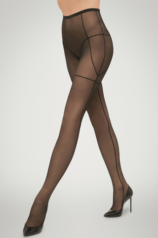 Wolford Tulle Tights Black