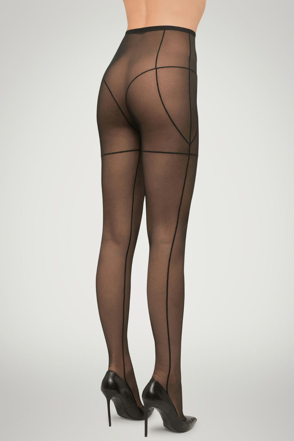 Wolford Tulle Tights Black – Naughty Knickers