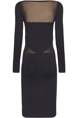 Wolford Venus Long Sleeve Midi Dress Black