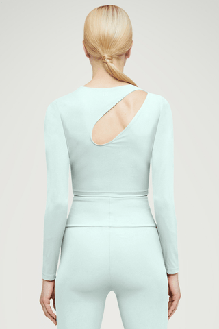 Wolford Warm Up Long Sleeve Top Aqua