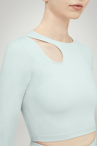 Wolford Warm Up Long Sleeve Top Aqua