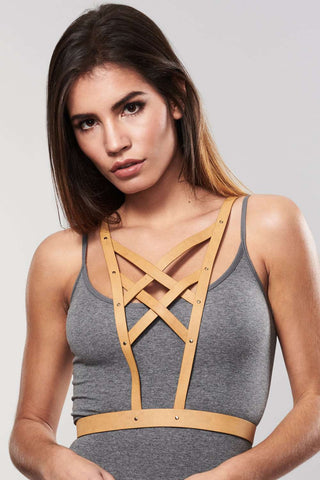 Bijoux Indiscrets Maze Cross Cleavage Harness