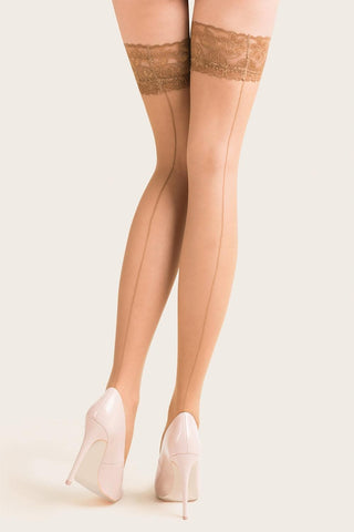 Emotion Linette Seamed Hold Ups 20 Denier - Naughty Knickers