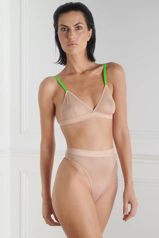 Maison Close Corps à Corps Triangle Bra Nude