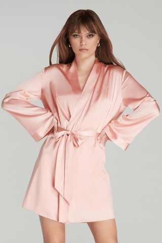 Agent Provocateur Arlette Short Dressing Gown Blush