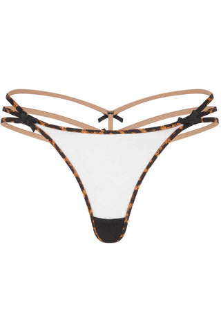 Agent Provocateur Blair Thong Black/Leopard