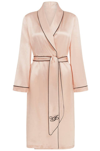 Agent Provocateur Classic Silk Dressing Gown Pink
