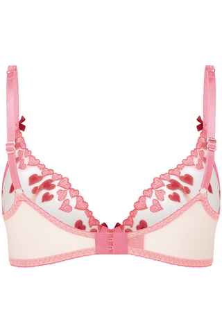 Agent Provocateur Cupid Plunge Underwired Bra Pink/Red