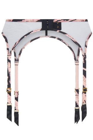 Agent Provocateur Ellise Suspender Belt Black/Pink