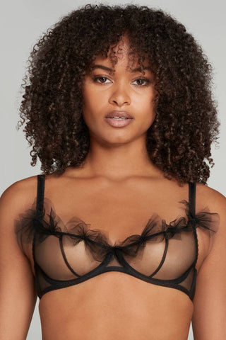 Agent Provocateur Fawn Black Plunge Underwired Bra