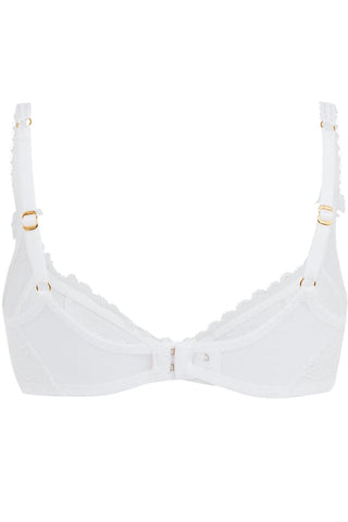 Agent Provocateur Hinda Demi Cup Plunge Bra White