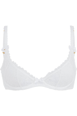 Agent Provocateur Hinda Demi Cup Plunge Bra White