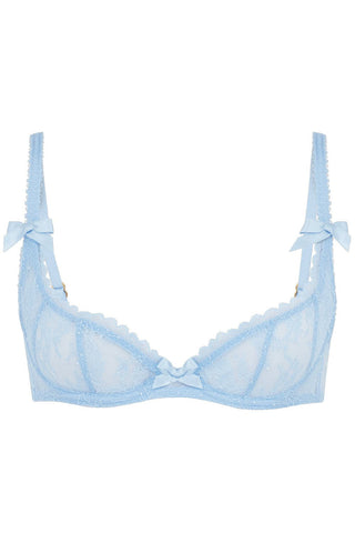 Agent Provocateur Hinda Demi Cup Plunge Bra Baby Blue