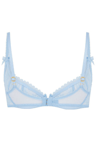 Agent Provocateur Hinda Demi Cup Plunge Bra Baby Blue