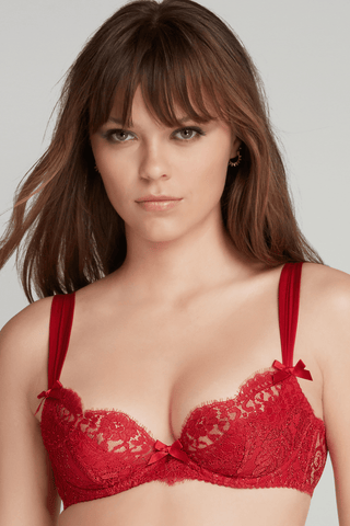 Agent Provocateur Kateryna Plunge Underwired Bra Red