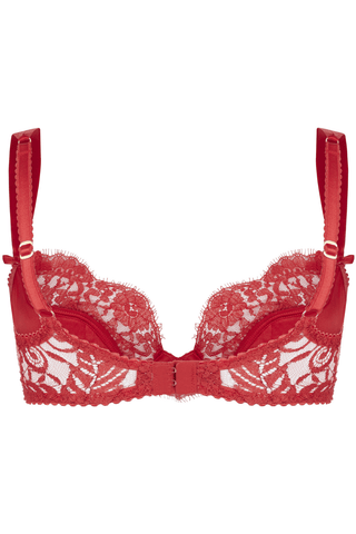 Agent Provocateur Kateryna Plunge Underwired Bra Red