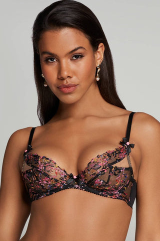 Agent Provocateur Leisha Plunge Underwire Bra Black/Multi